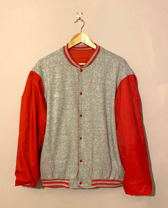 LOT #4 'Not Afraid' Reversible Retro Adidas Varsity Jacket