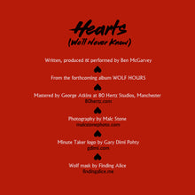 'Hearts (We'll Never Know) (Single Mix)' DIGITAL SINGLE PACK