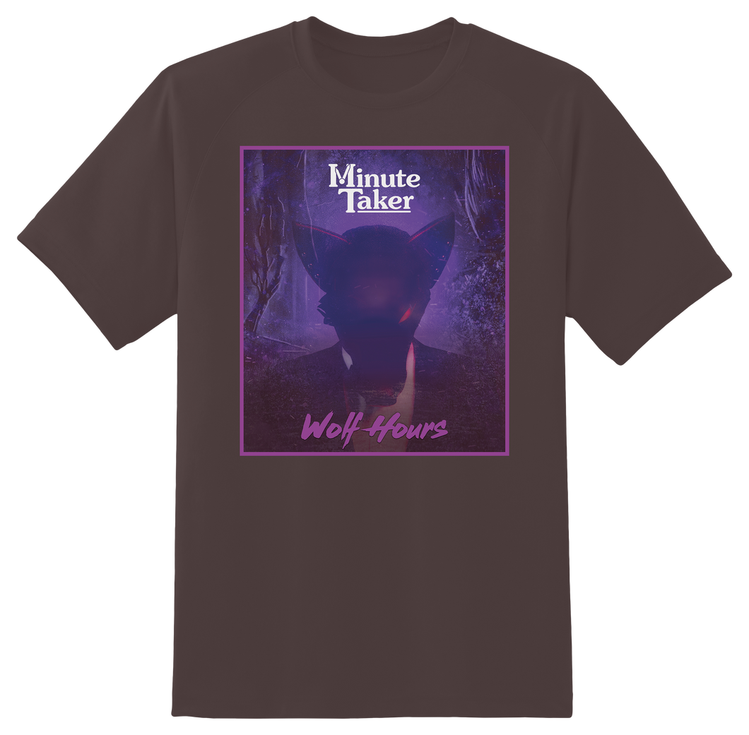 'Wolf Hours' Retro Faded Black T-Shirt
